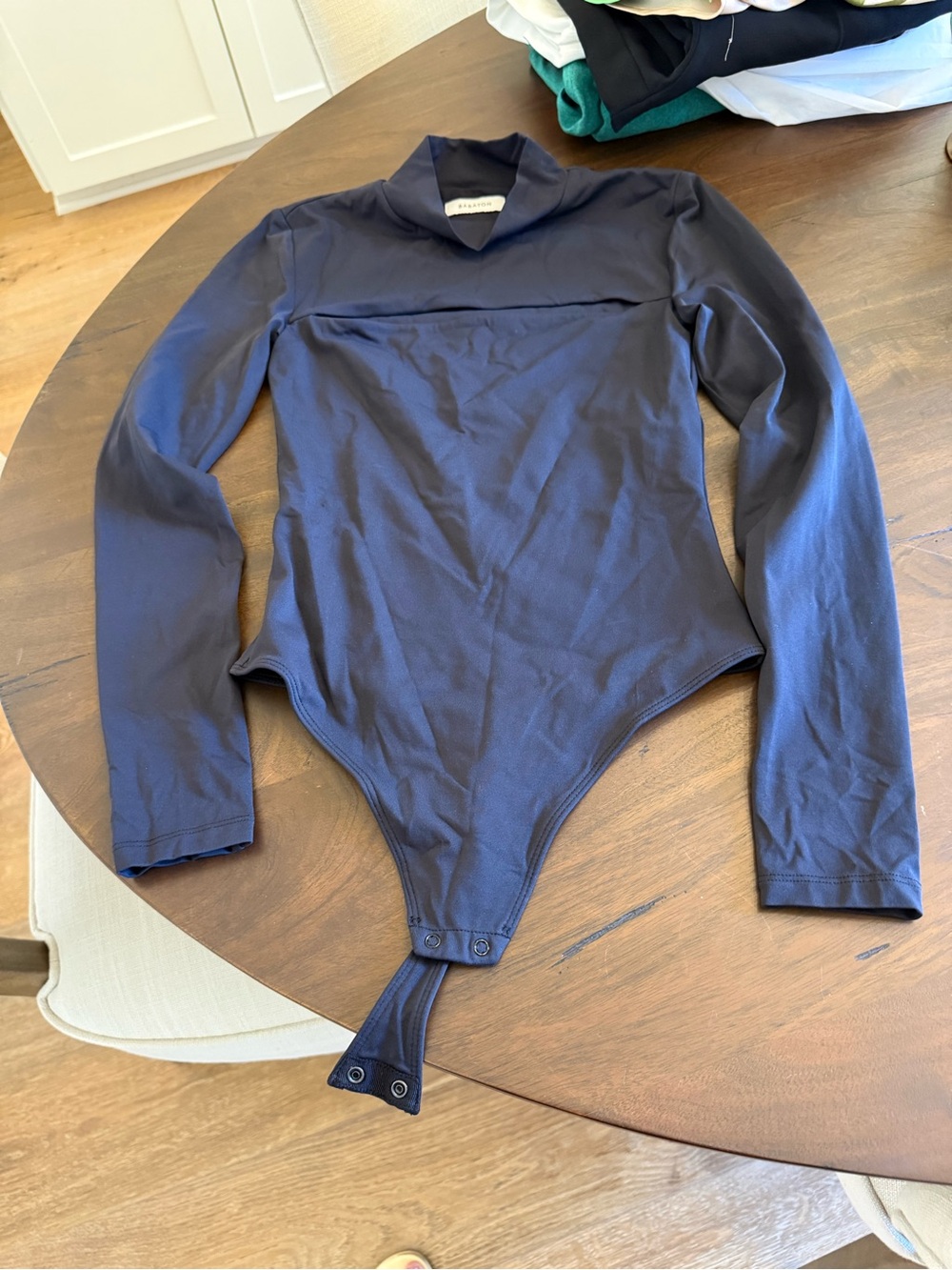 Aritzia Babaton Long-Sleeve One-Piece Bodysuit